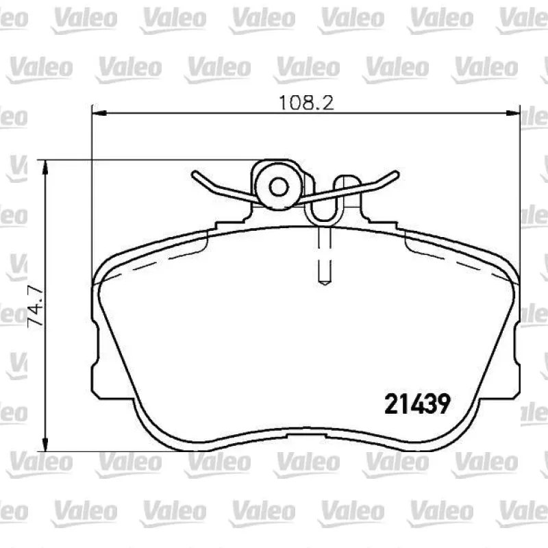 Fren Disk Balata Ön VALEO 671776 – Mercedes-Benz C 200
