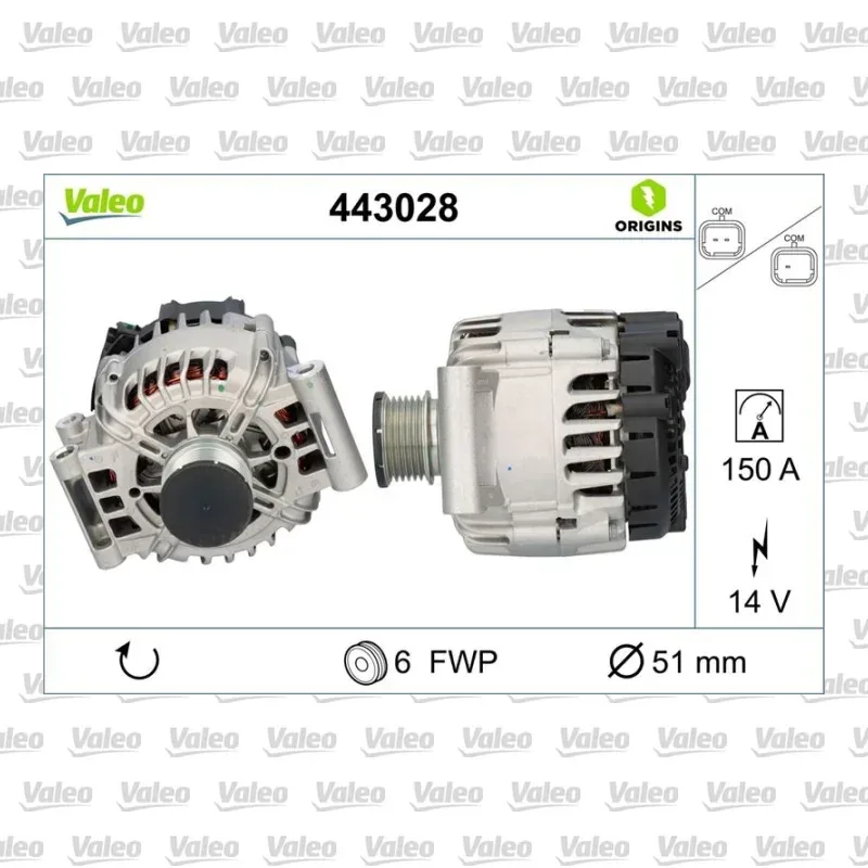 Alternatör VALEO 443028
