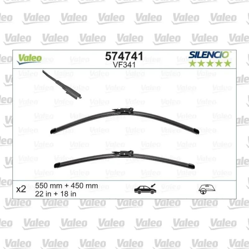Silecek Süpürgesi Ön VALEO 574741 – BMW 120d