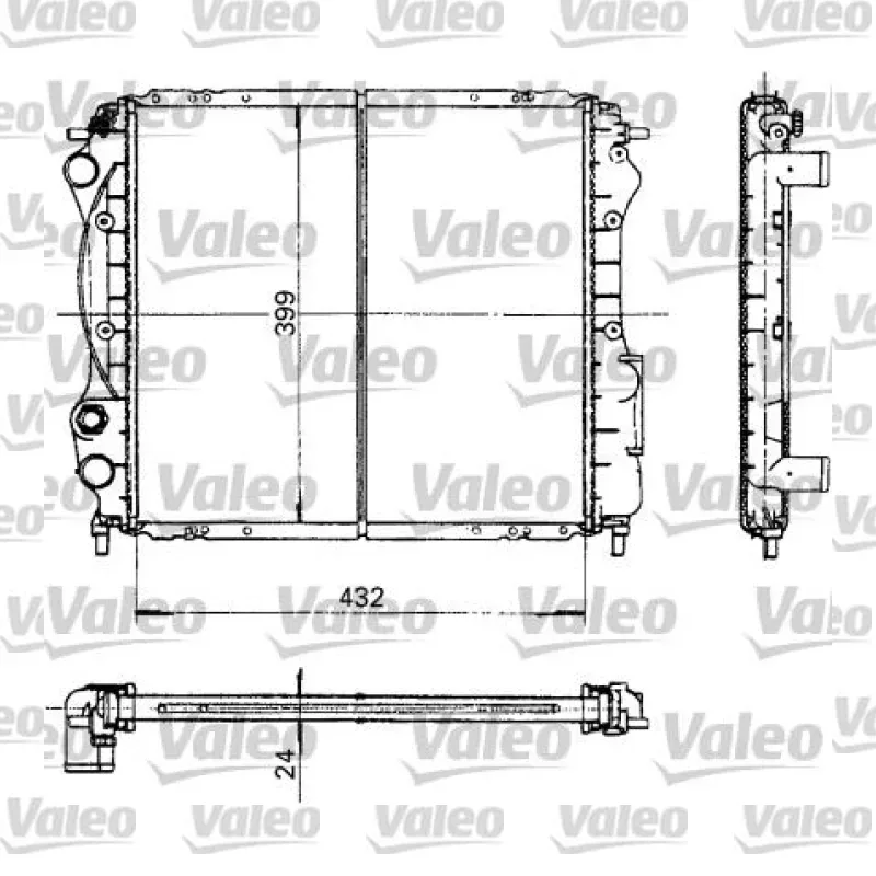 Su Radyatörü VALEO 730181 – Renault Clio 1.2 / 1.4