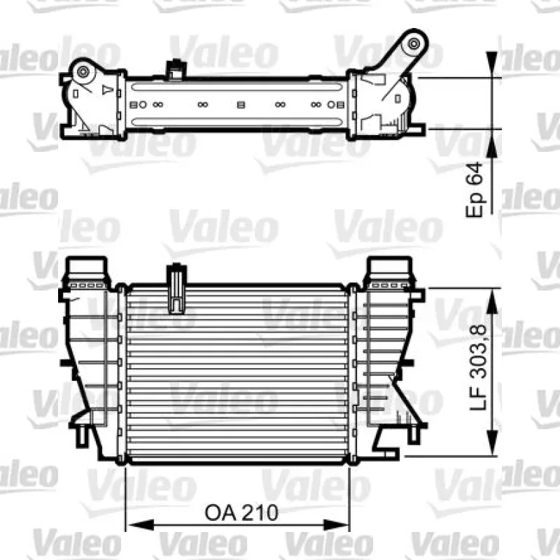 Renault Clio 1.5 dCi Turbo Radyatörü – VALEO 818251