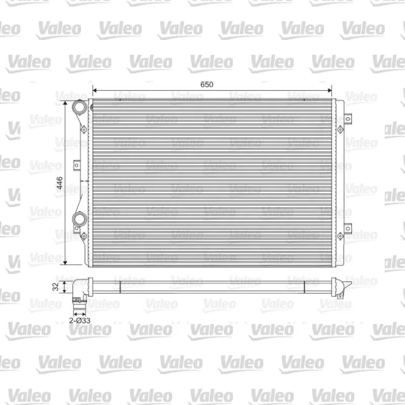 Su Radyatörü VALEO 734413