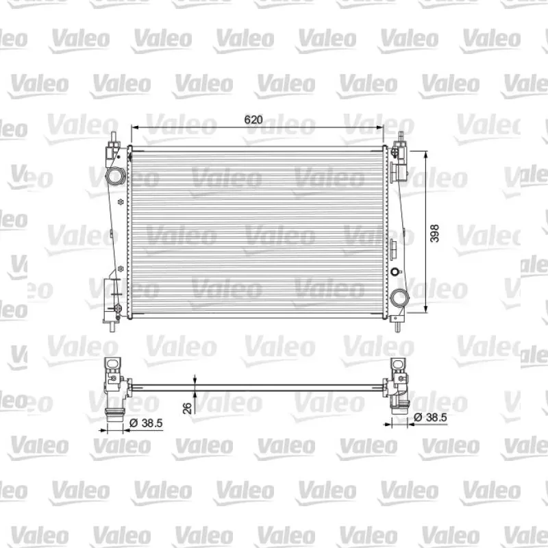 Fiat Punto 1.3 MultiJet Su Radyatörü – VALEO 701717