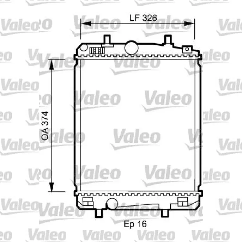 Citroën C1 1.4 HDi Su Radyatörü – VALEO 735070