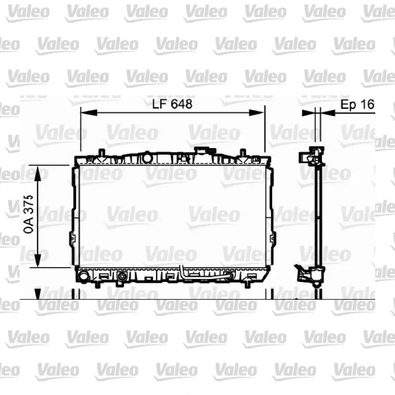Su Radyatörü VALEO 734965 – Hyundai Elantra 1.6 / 1.8