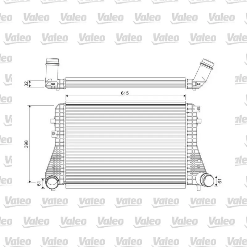 Turbo Radyatörü VALEO 818372 – Volkswagen Golf