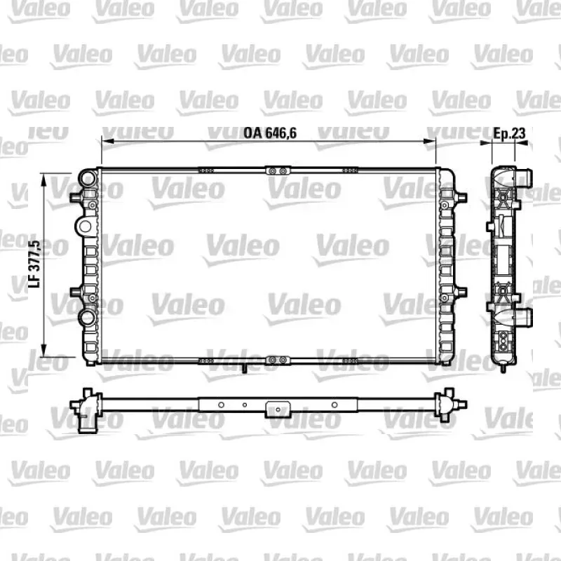 Su Radyatörü VALEO 732698 – Seat Ibiza / Cordoba