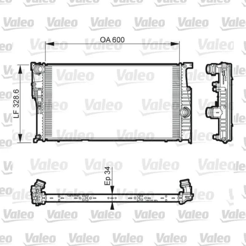 BMW 335d 3.0 Su Radyatörü – VALEO 735612