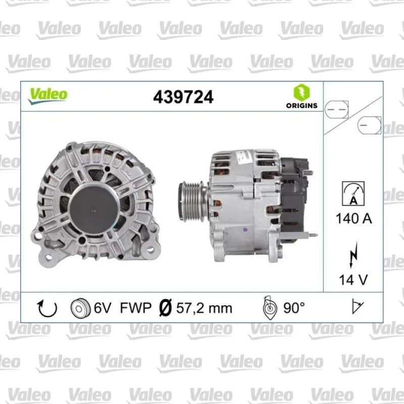 Alternatör VALEO 439724