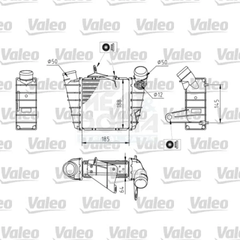 Turbo Radyatörü VALEO 818829 – Seat / Skoda
