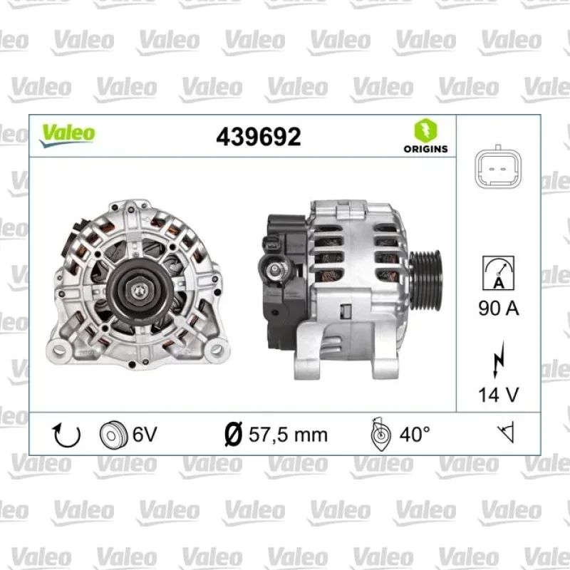 Alternatör VALEO 439692