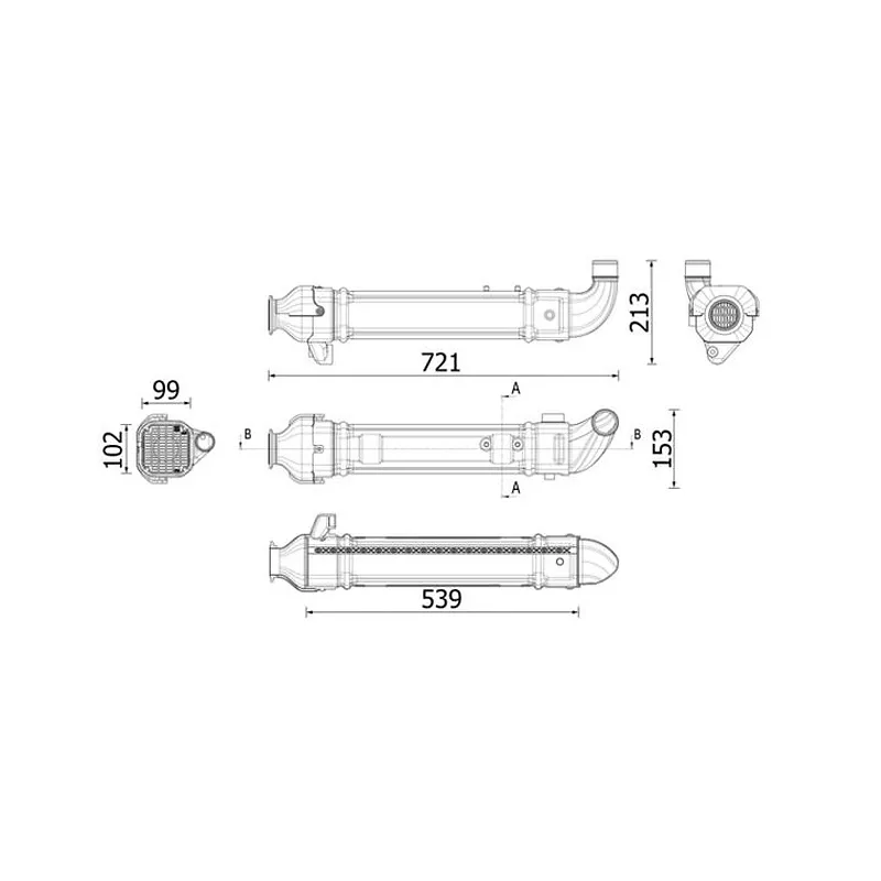Mercedes AROCS 1842 LS EGR Soğutucusu – MAHLE CE 45 000P