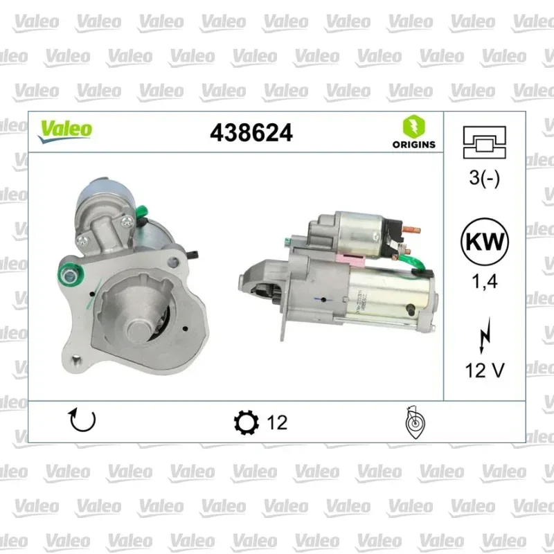 Marş Dinamosu VALEO 438624 – Ford Transit Connect / Tourneo Connect
