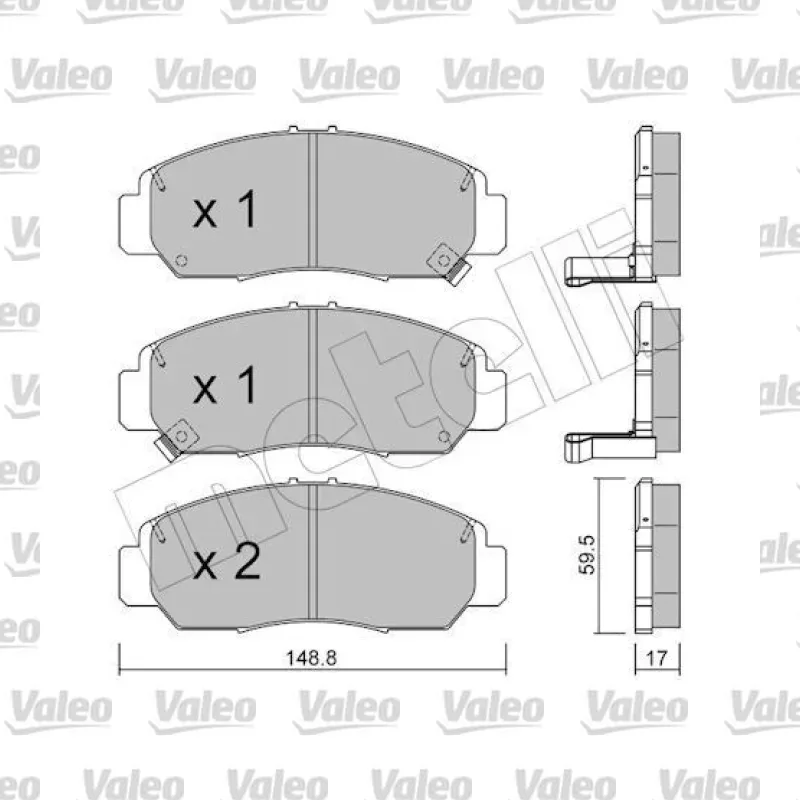Fren Disk Balata Ön VALEO 672487 – Honda Civic / Accord