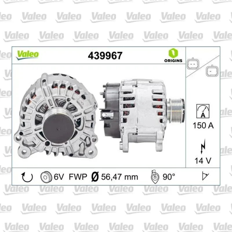 Alternatör VALEO 439967 – Renault / Dacia