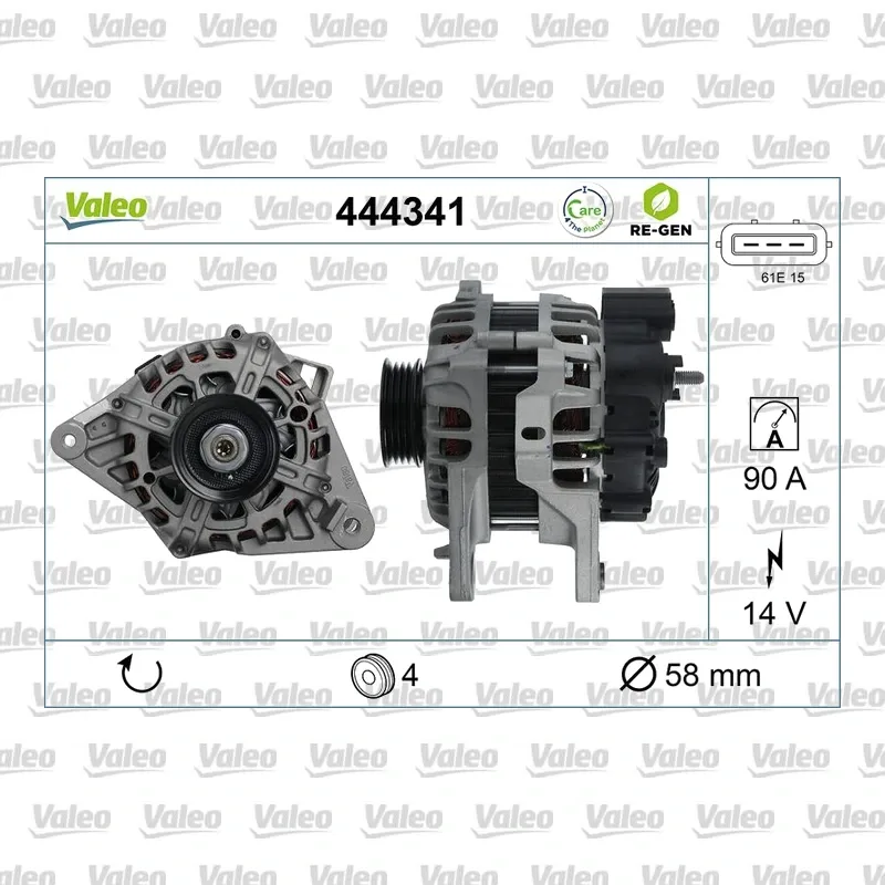 Alternatör VALEO 600233 – Hyundai / Kia