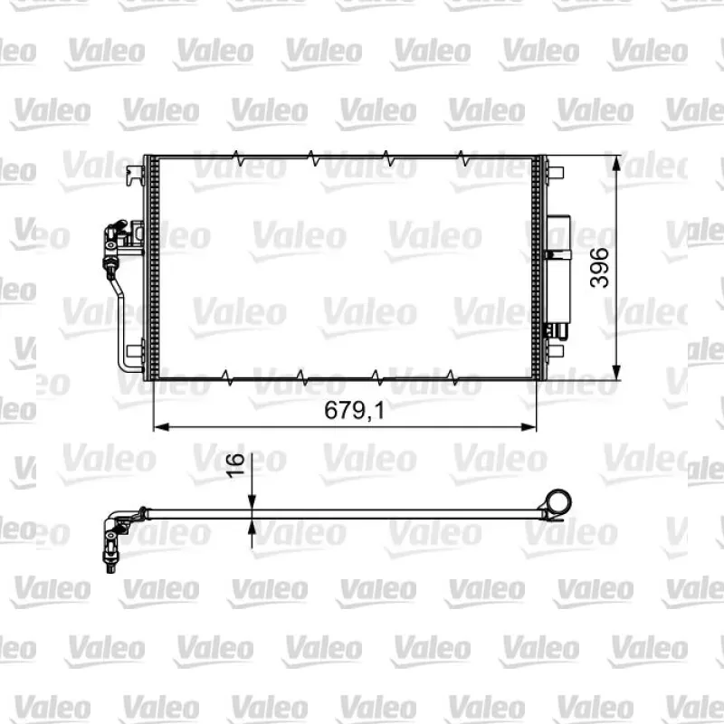 Klima Radyatörü VALEO 814374 – Volkswagen / Mercedes-Benz