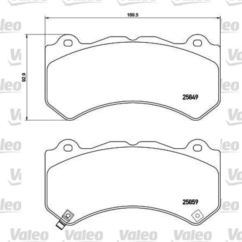 Fren Disk Balata Ön VALEO 671474 – Nissan / Jeep