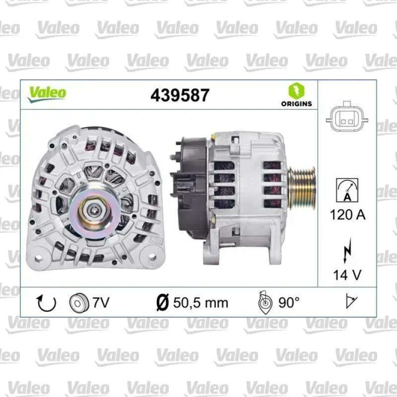 Alternatör VALEO 439587 – Renault / Dacia