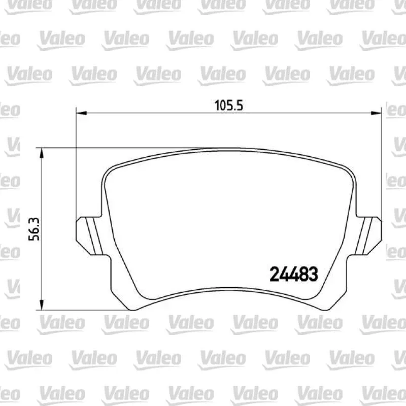 Fren Disk Balata Arka VALEO 670258 – Volkswagen / Audi