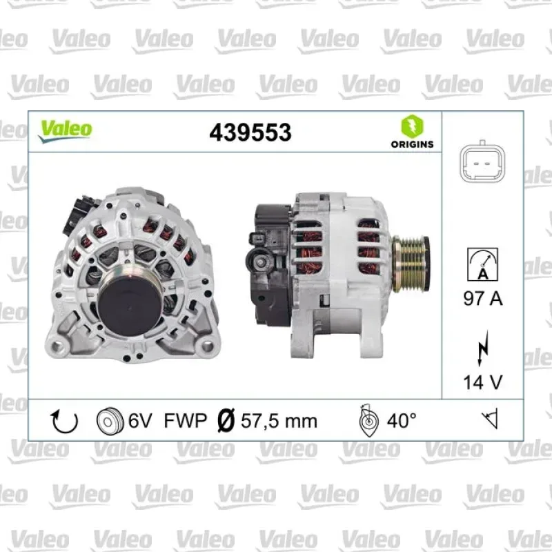 Alternatör VALEO 439553
