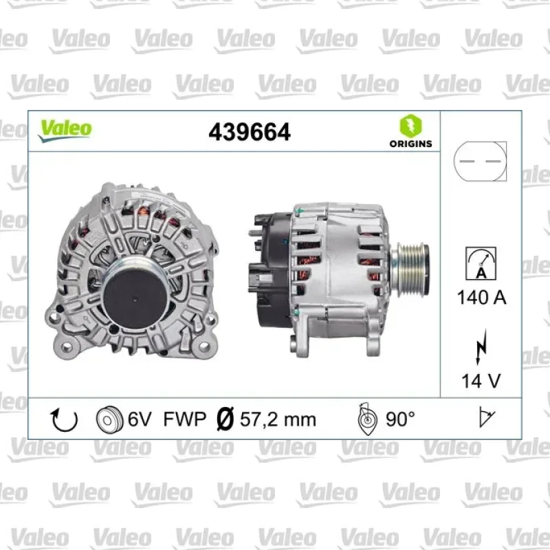 Alternatör VALEO 439664