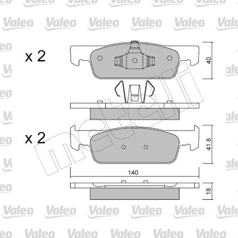 Fren Disk Balata Ön VALEO 672434 – Renault / Dacia