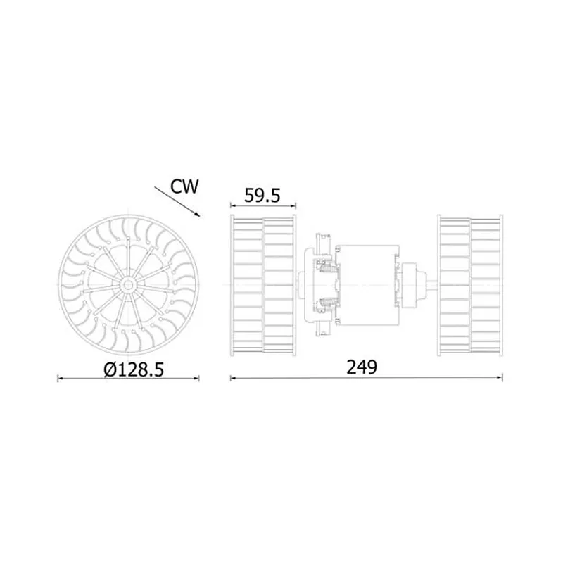 Volvo FH 540 Kalorifer Motoru – MAHLE AB 323 000S
