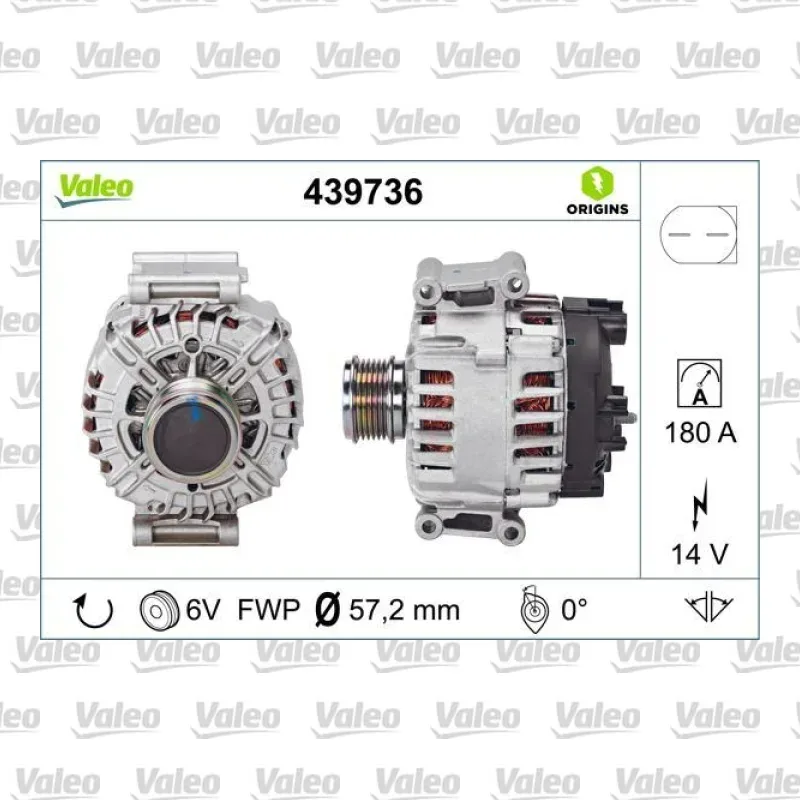 Volkswagen Transporter 2.0 TSI Alternatör – VALEO 439736
