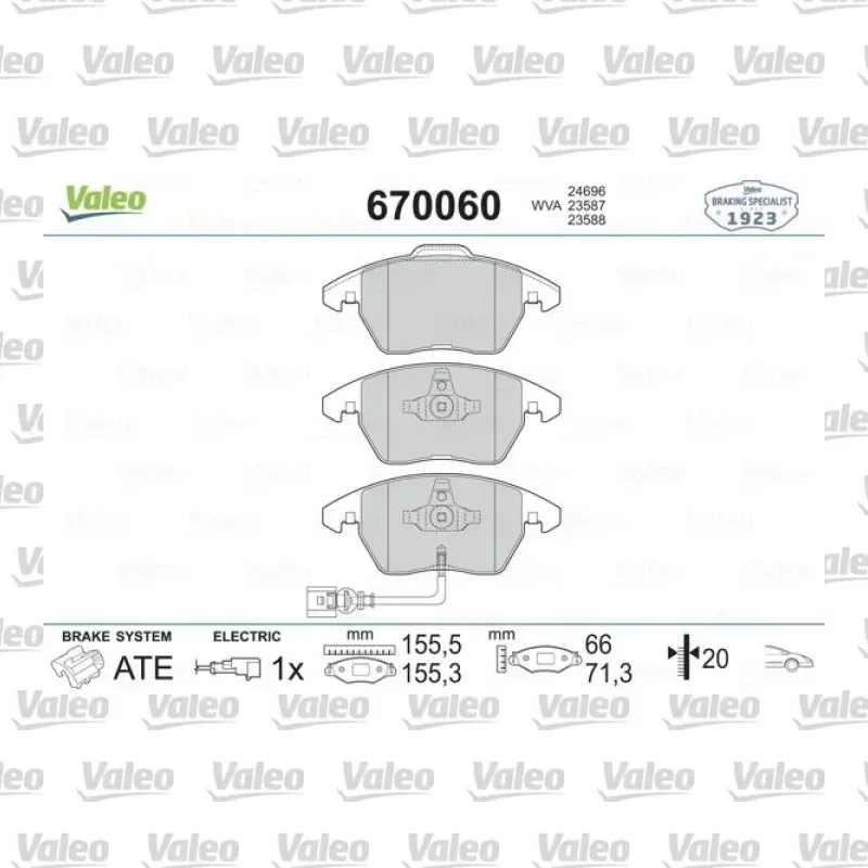 Fren Disk Balata Ön VALEO 670060