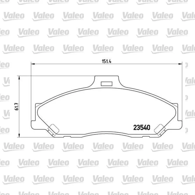 Fren Disk Balata Ön VALEO 670784 – Ford / Mazda