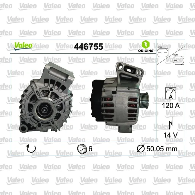 Alternatör VALEO 446755 – Ford Focus