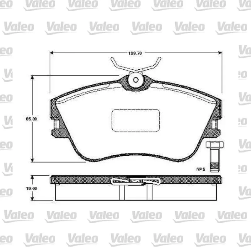 Fren Disk Balata Ön VALEO 670622 – Volkswagen Transporter