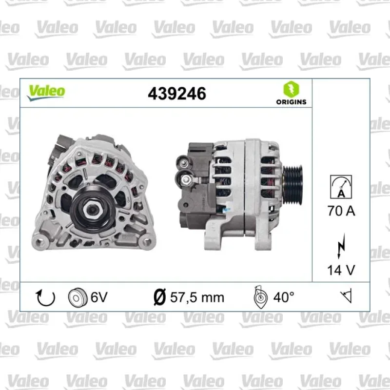 Alternatör VALEO 439246 – Peugeot / Citroen