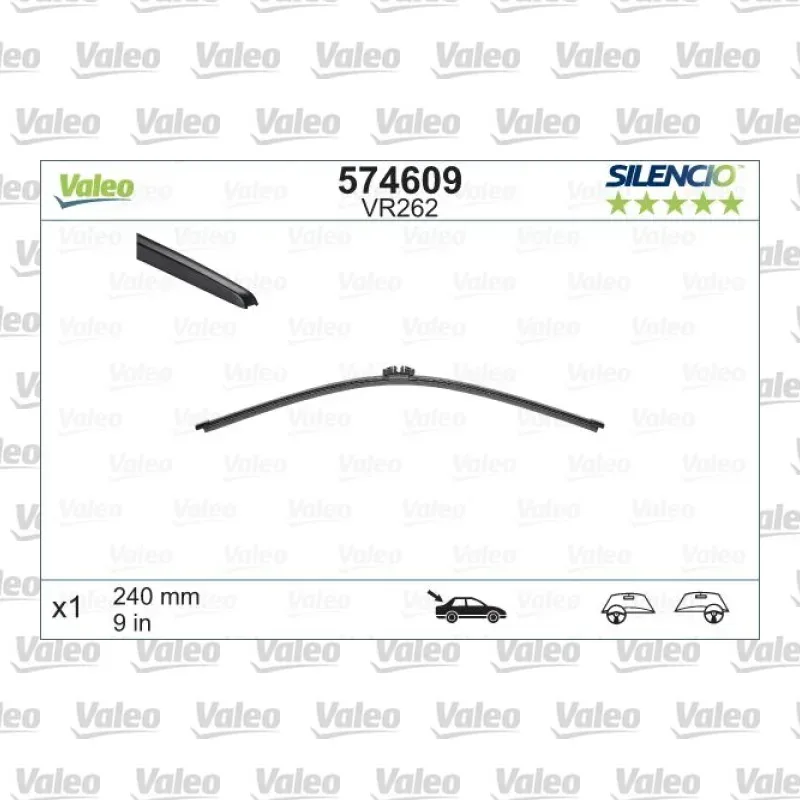 Silecek Süpürgesi Arka 240 mm - 9 inç VALEO 574609