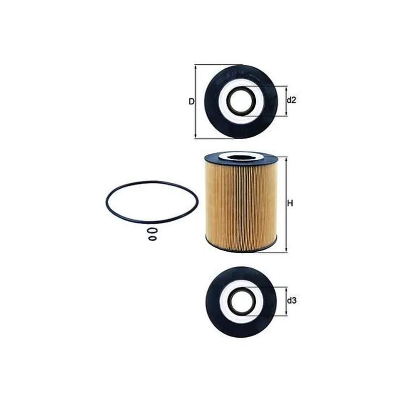 Yağ Filtresi MAHLE OX 146D – MAN TGA / TGS / TGX