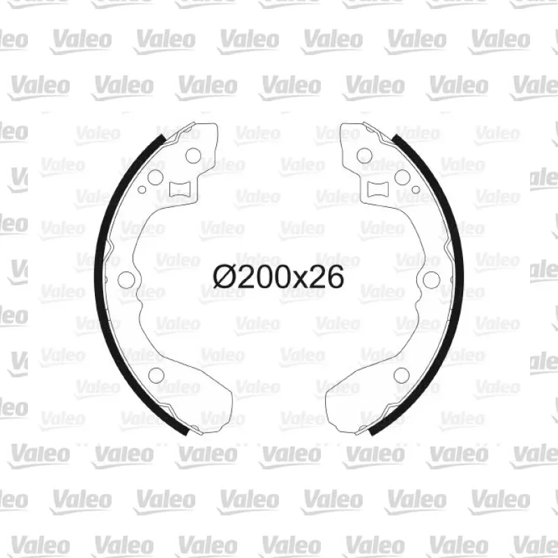 Fren Pabuçlu Balata Arka VALEO 564000 – Kia Rio 1.3 / 1.5 16V