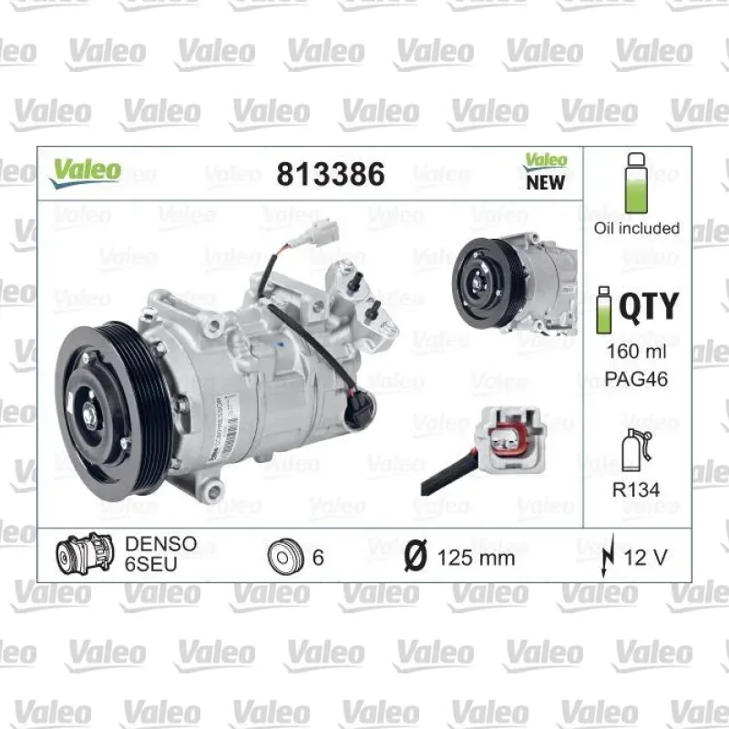 Klima Kompresörü VALEO 813386 – Renault Megane / Scenic