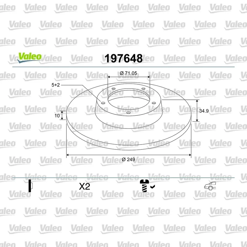 Fren Disk Ayna Arka Sağ ve Sol VALEO 496159 – Peugeot 308