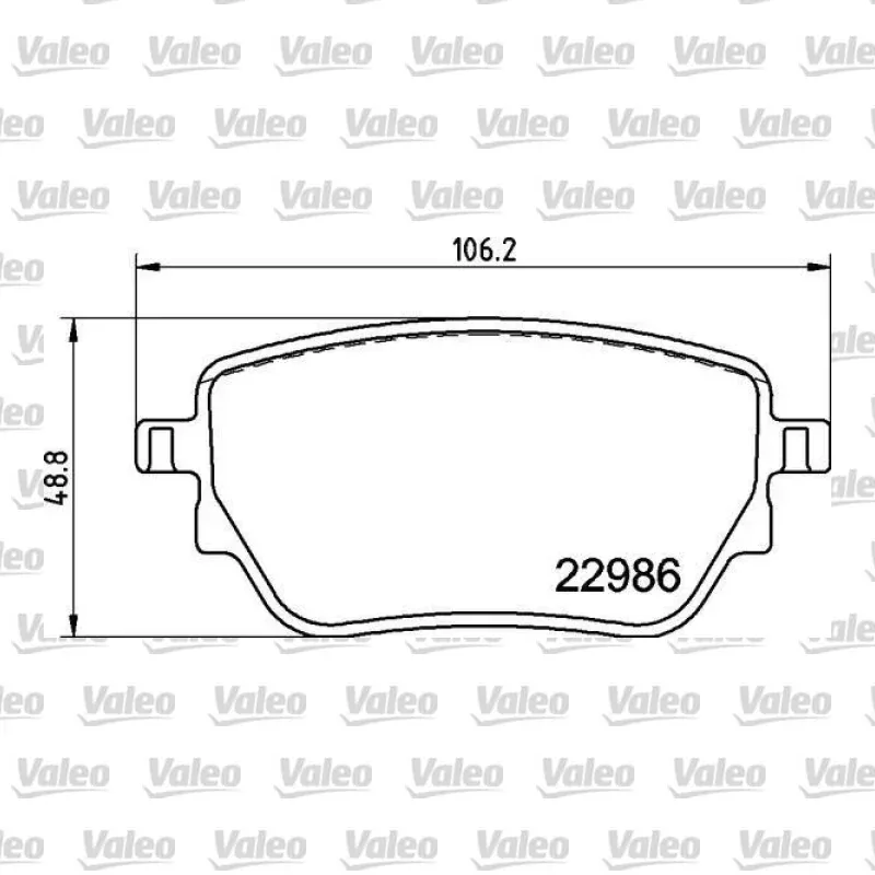 Fren Disk Balata Arka VALEO 670749 – Mercedes-Benz A 180