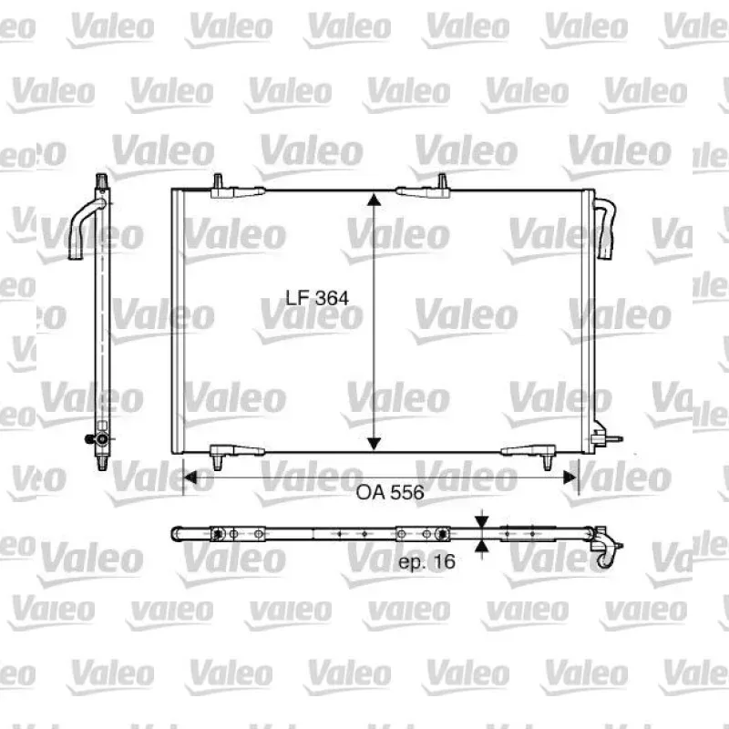 Klima Radyatörü VALEO 818000 – Peugeot 206 / 206+
