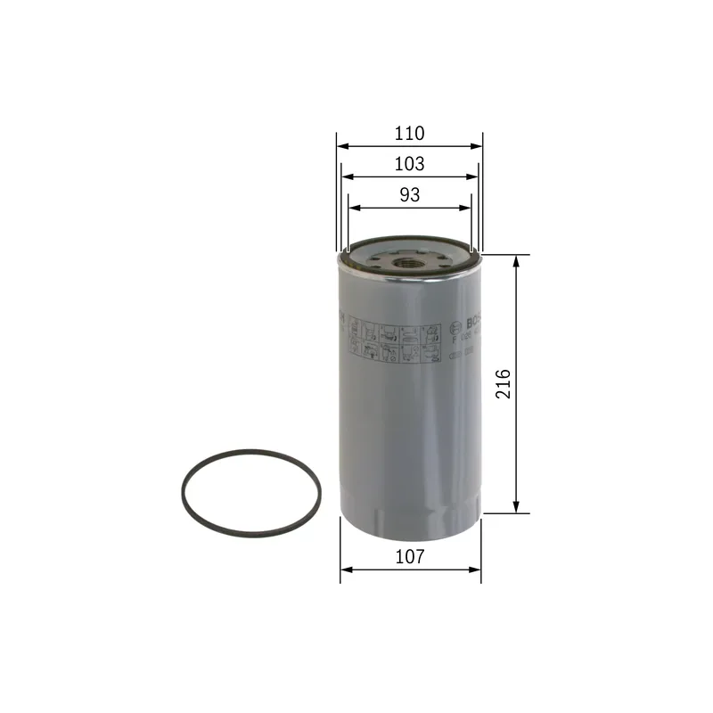 Yakıt Filtresi BOSCH F026402138 – Mercedes-Benz / Scania / Renault Trucks