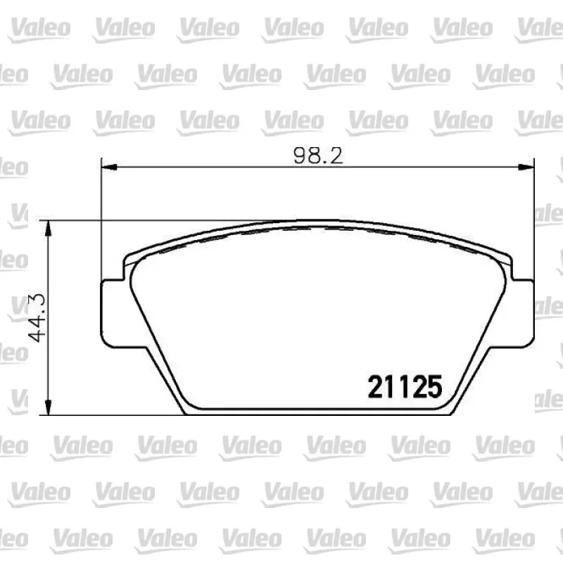 Fren Disk Balata Arka VALEO 670964 – Mitsubishi Lancer / Colt