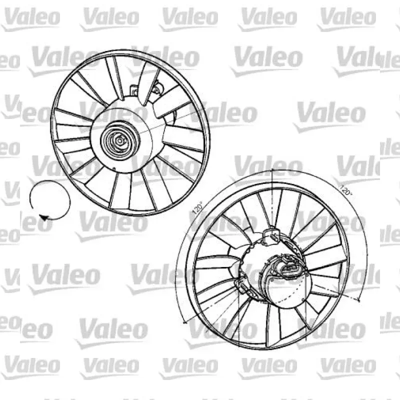Radyatör Fan ve Motoru VALEO 696059 – Volkswagen Golf