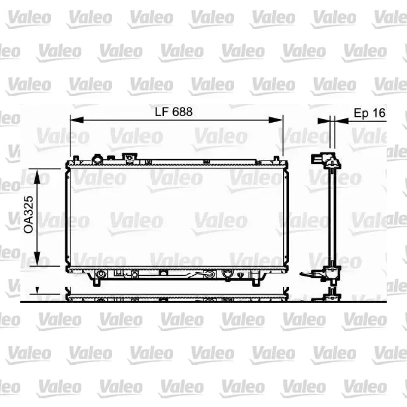 Su Radyatörü VALEO 734195 – Mazda 323 1.5 16V / 1.8 16V