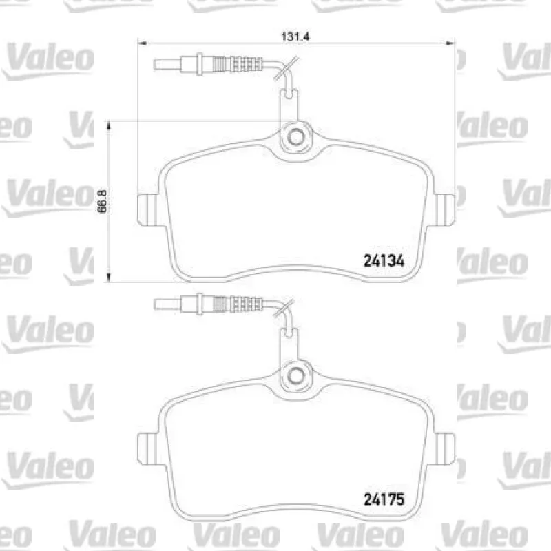 Fren Disk Balata Ön VALEO 671250 – Peugeot 407