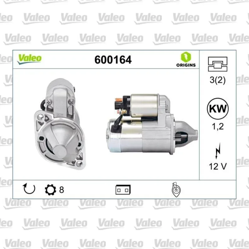 Marş Dinamosu VALEO 600164 – Hyundai / Kia