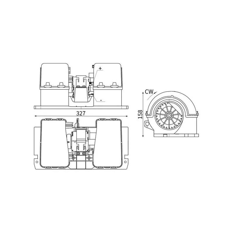 Kalorifer Motoru MAHLE AB 31 000S – Volvo FH / FM