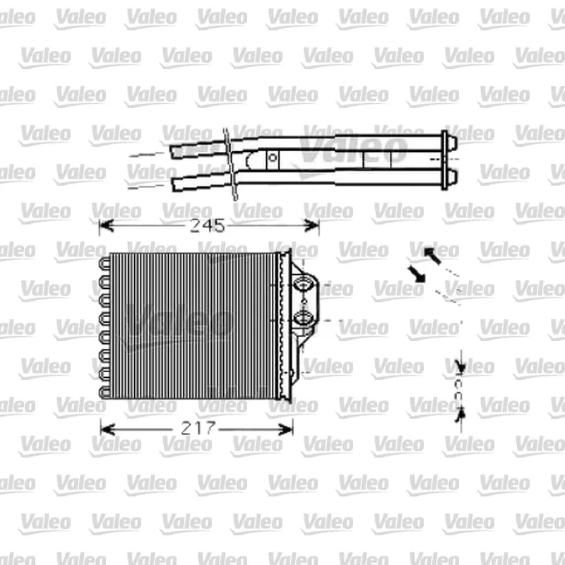 Kalorifer Radyatörü VALEO 812336 – Fiat Panda / 500