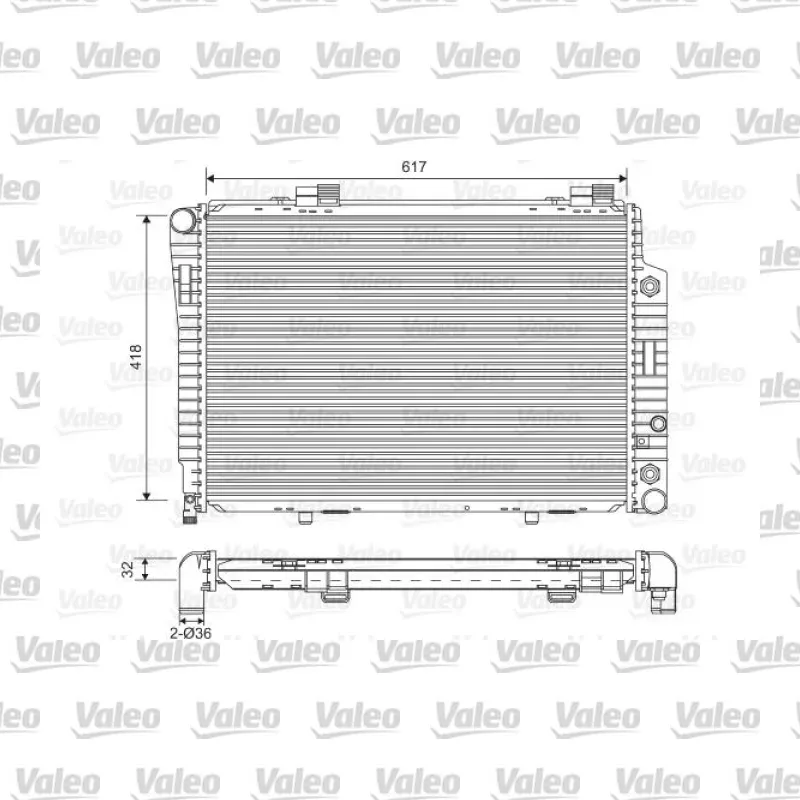 Su Radyatörü VALEO 731805 – Mercedes-Benz C 200